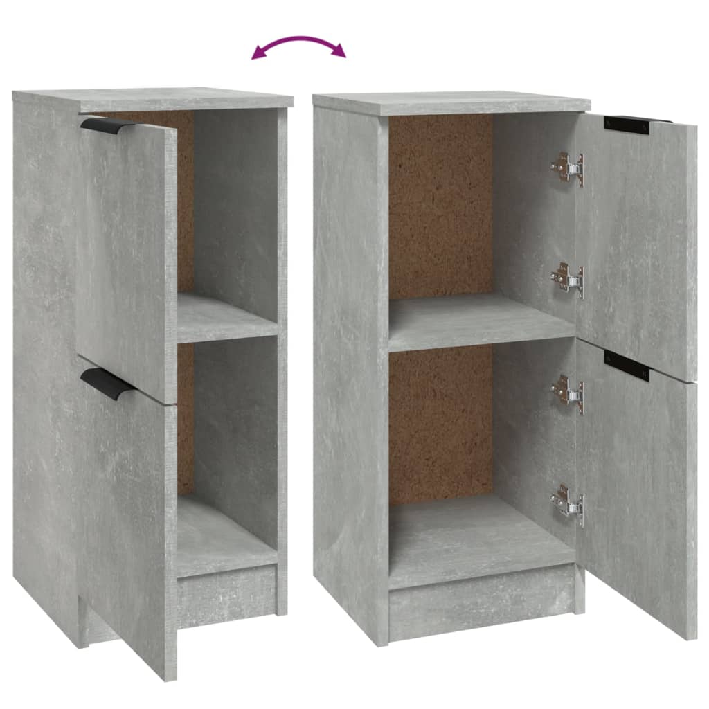 Skjenk betonggrå 30x30x70 cm konstruert tre