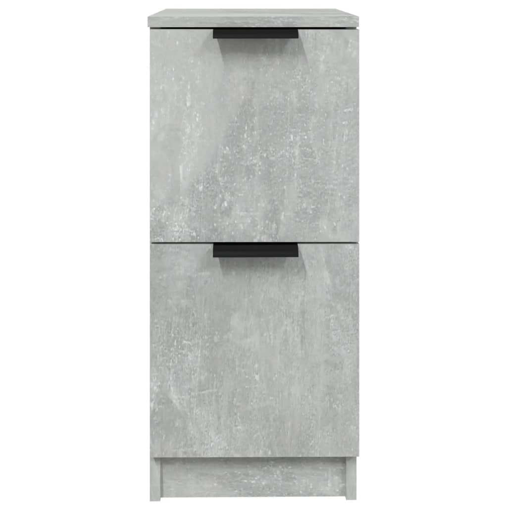 Skjenker 2 stk betonggrå 30x30x70 cm konstruert tre