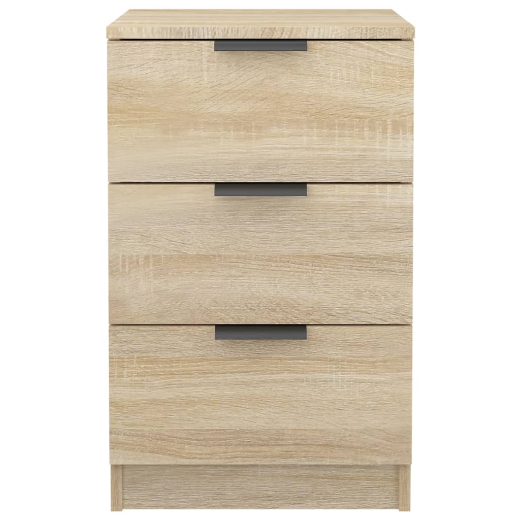 Nattbord 2 stk sonoma eik 40x36x65 cm