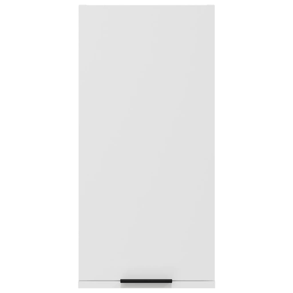 Vegghengt baderomsskap hvit 32x20x67 cm