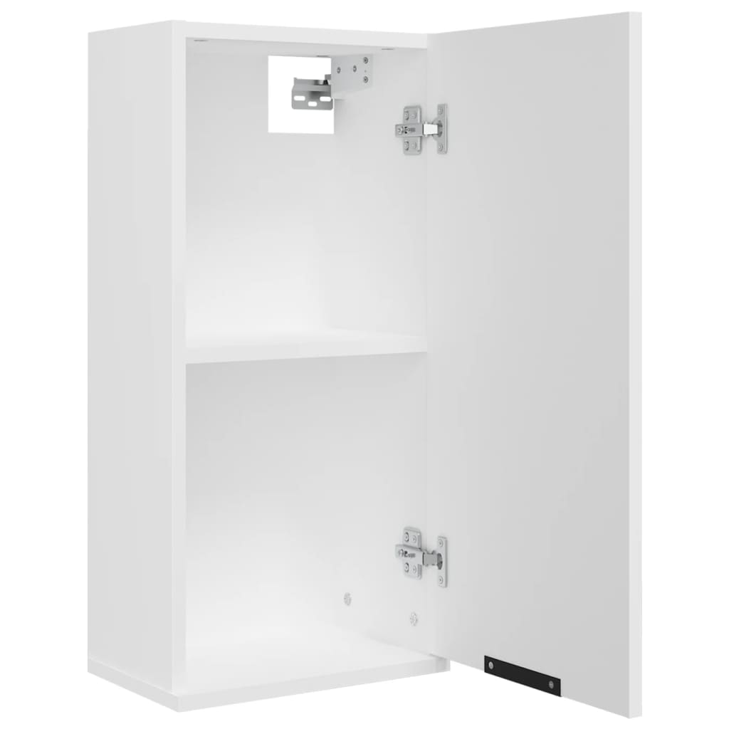 Vegghengt baderomsskap hvit 32x20x67 cm