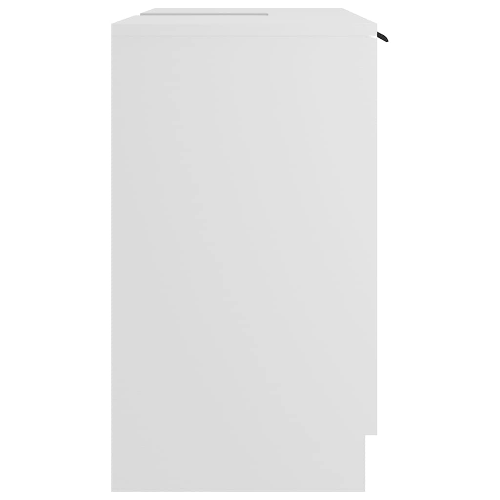 Baderomsskap hvit 64,5x33,5x59 cm konstruert tre vidaXL
