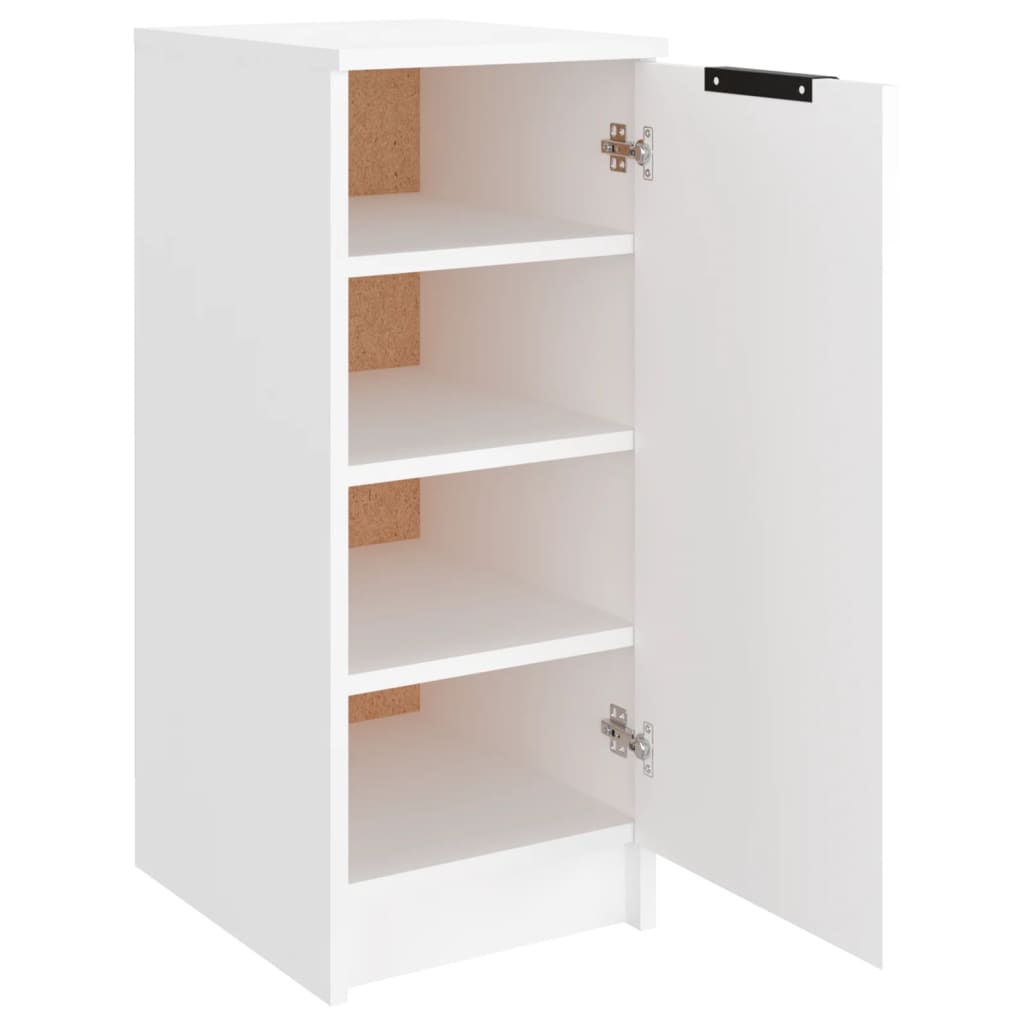 Skoskap hvit 30x35x70 cm konstruert tre