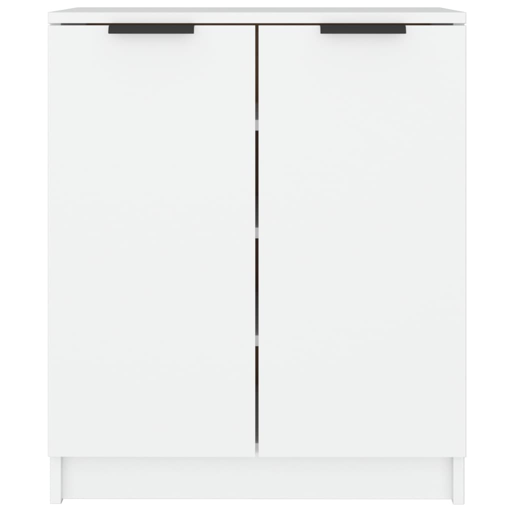 Skoskap hvit 59x35x70 cm konstruert tre