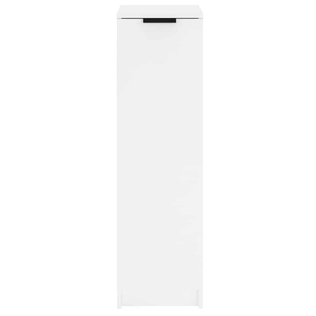 Skoskap hvit 30x35x100 cm konstruert tre