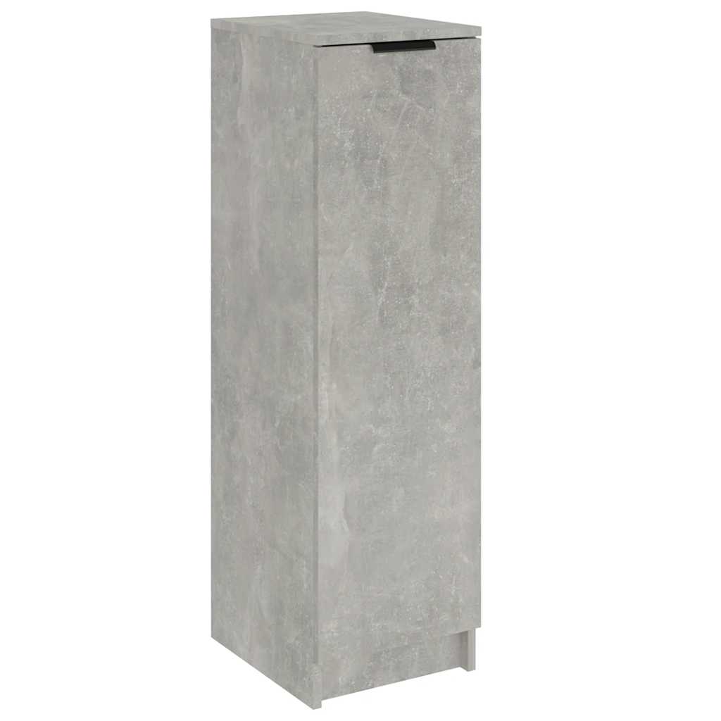 Skoskap betonggrå 30x35x100 cm konstruert tre