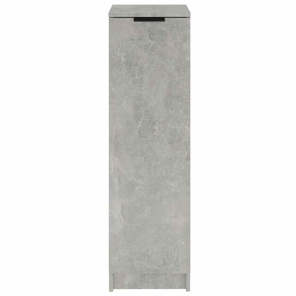 Skoskap betonggrå 30x35x100 cm konstruert tre