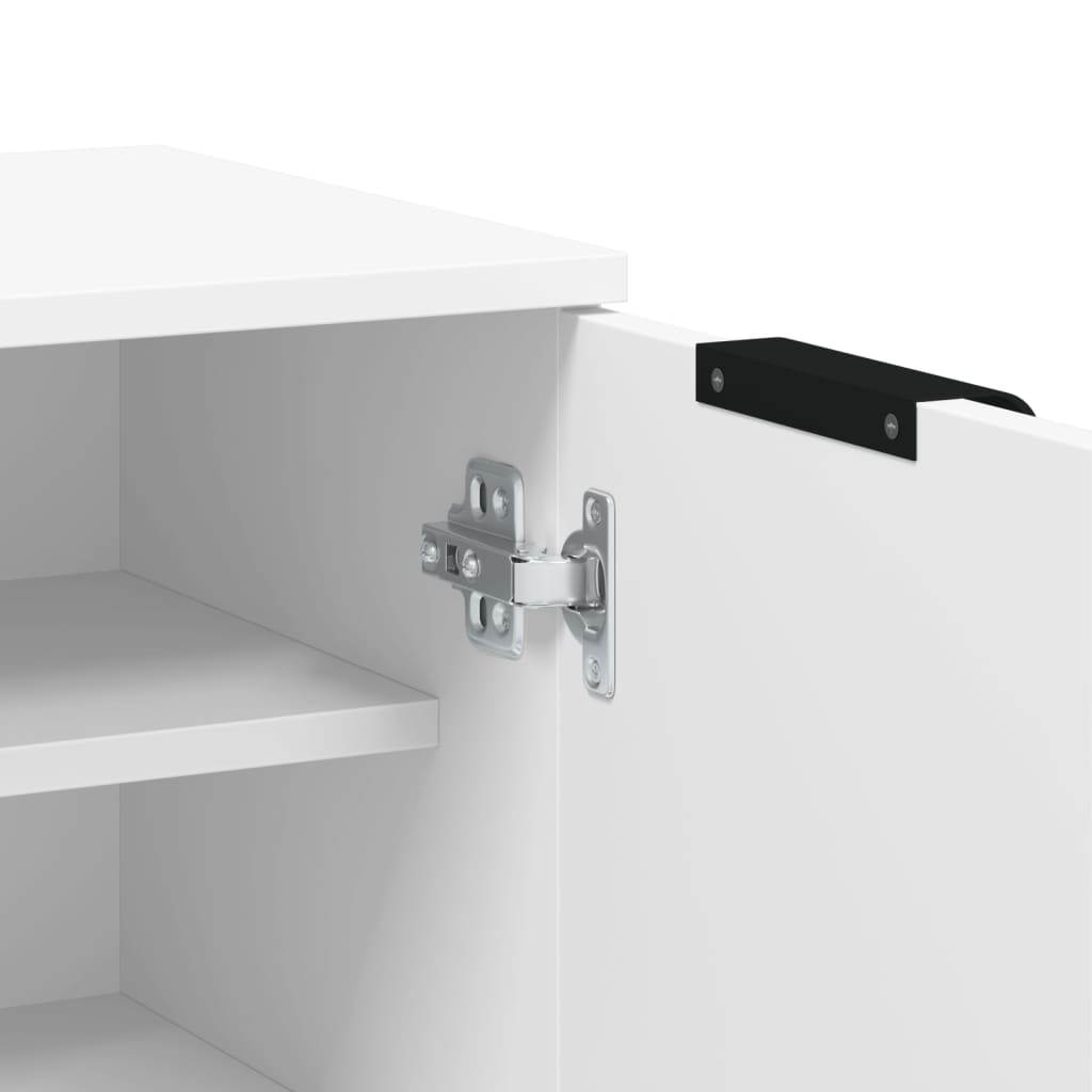 Skoskap hvit 59x35x100,5 cm konstruert tre