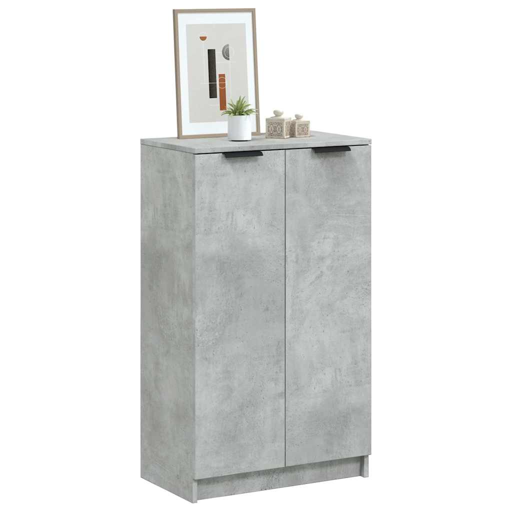Skoskap betonggrå 59x35x100,5 cm konstruert tre