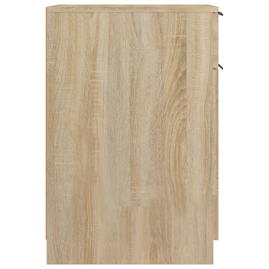 Skrivebordskap sonoma eik 33,5x50x75 cm konstruert tre