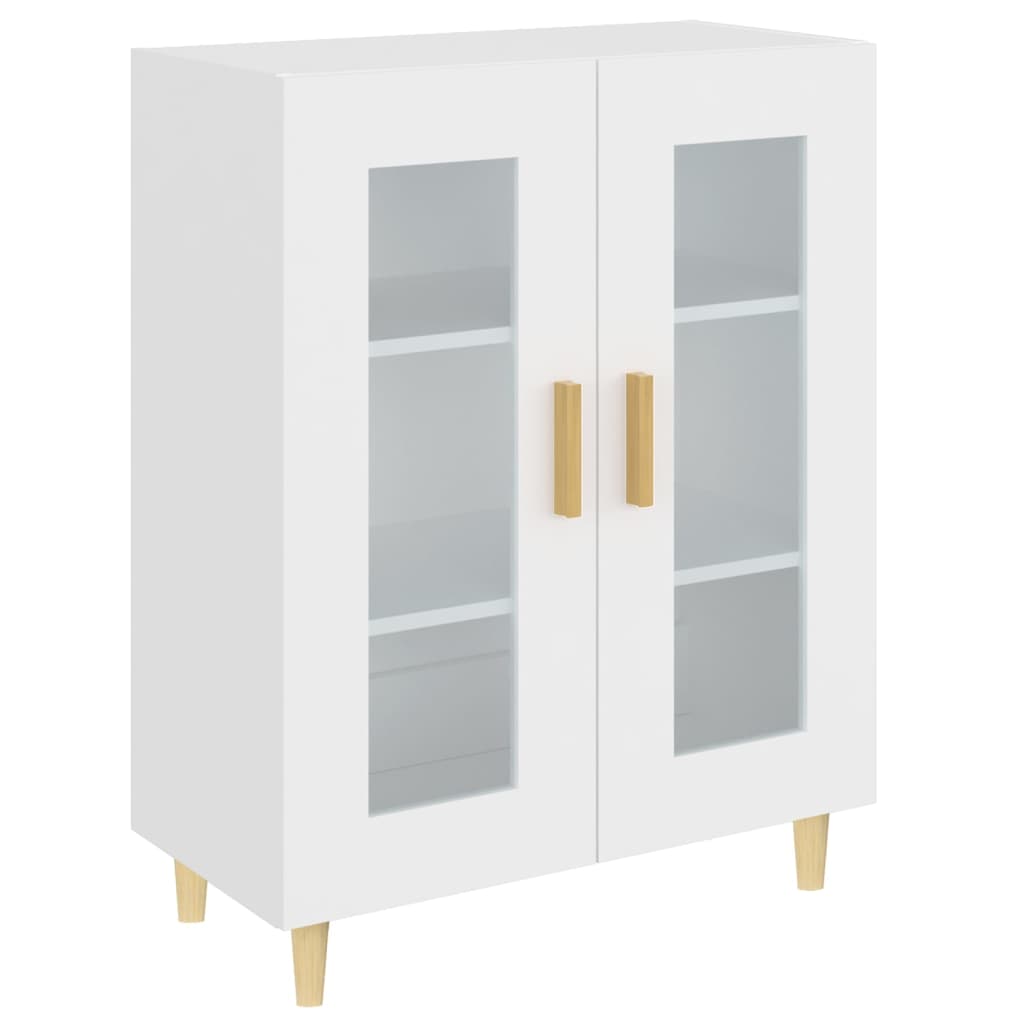 Skjenk hvit 69,5x34x90 cm konstruert tre