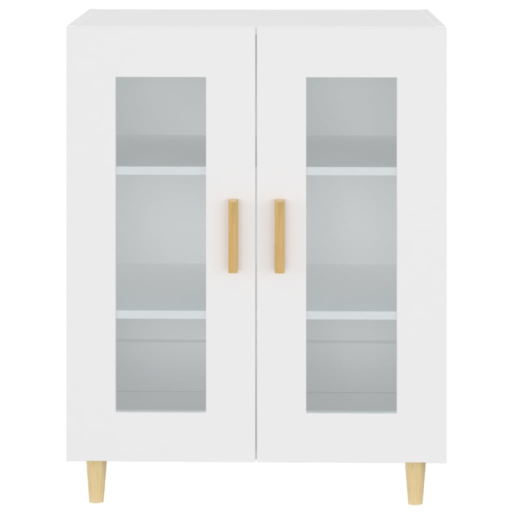 Skjenk hvit 69,5x34x90 cm konstruert tre