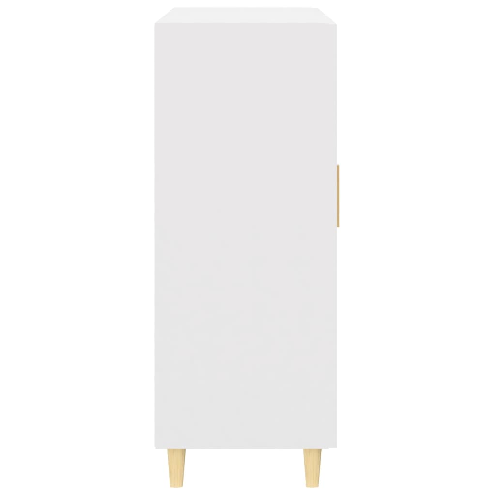Skjenk hvit 69,5x34x90 cm konstruert tre