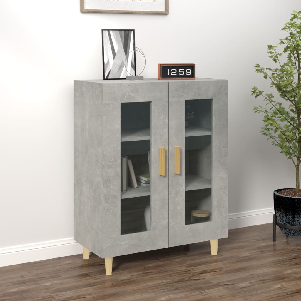 Skjenk betonggrå 69,5x34x90 cm konstruert tre