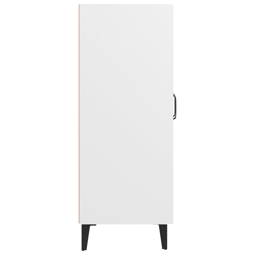 Skjenk hvit 69,5x34x90 cm konstruert tre