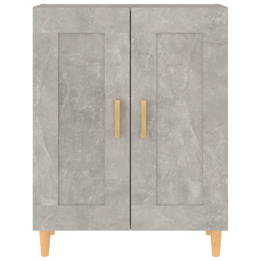 Skjenk betonggrå 69,5x34x90 cm konstruert tre vidaXL