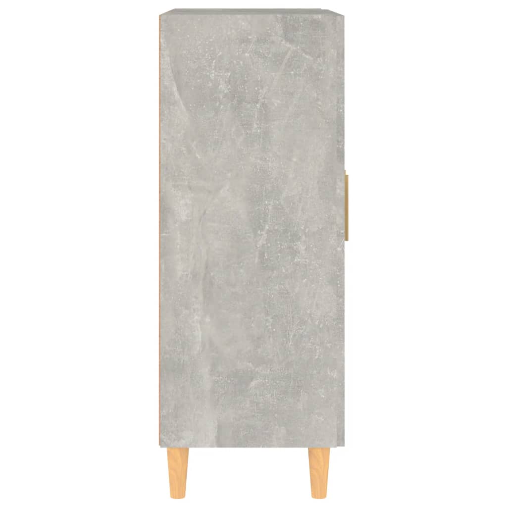 Skjenk betonggrå 69,5x34x90 cm konstruert tre vidaXL