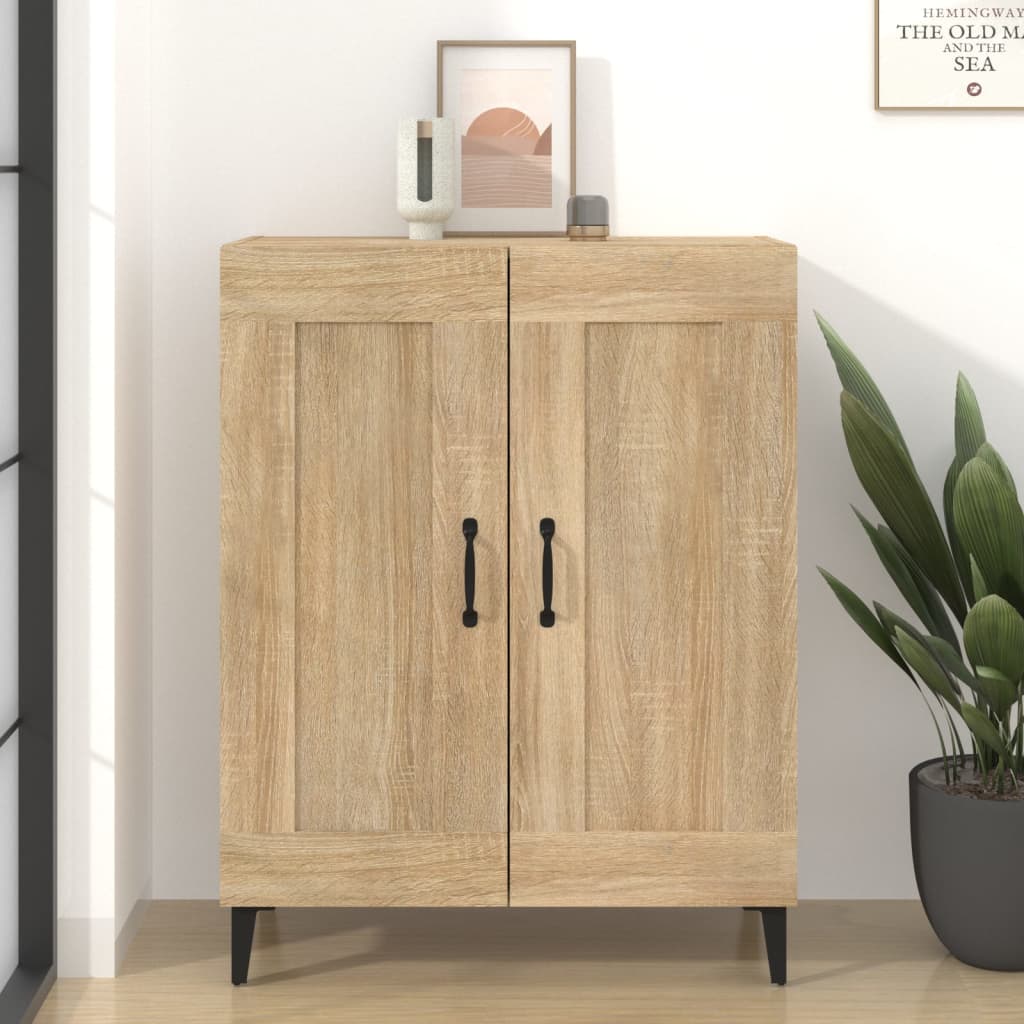 Skjenk sonoma eik 69,5x34x90 cm konstruert tre