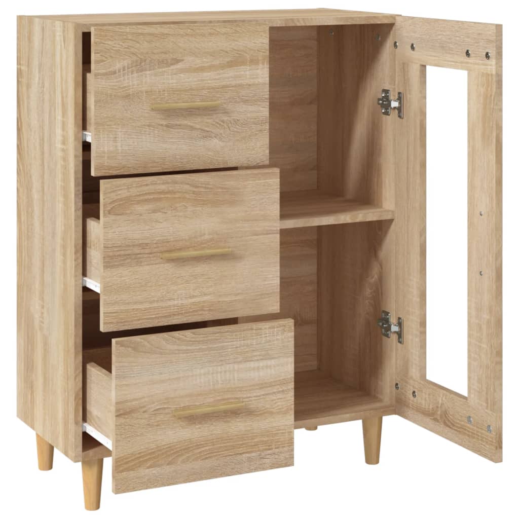 Skjenk sonoma eik 69,5x34x90 cm konstruert tre