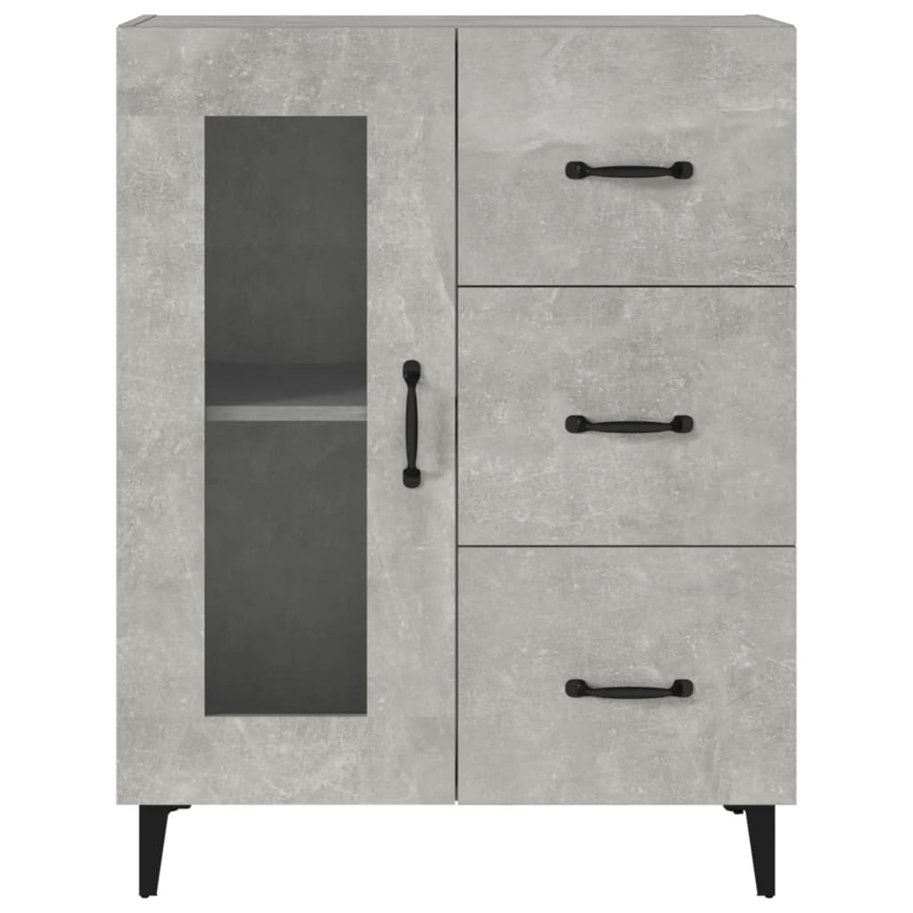 Skjenk betonggrå 69,5x34x90 cm konstruert tre