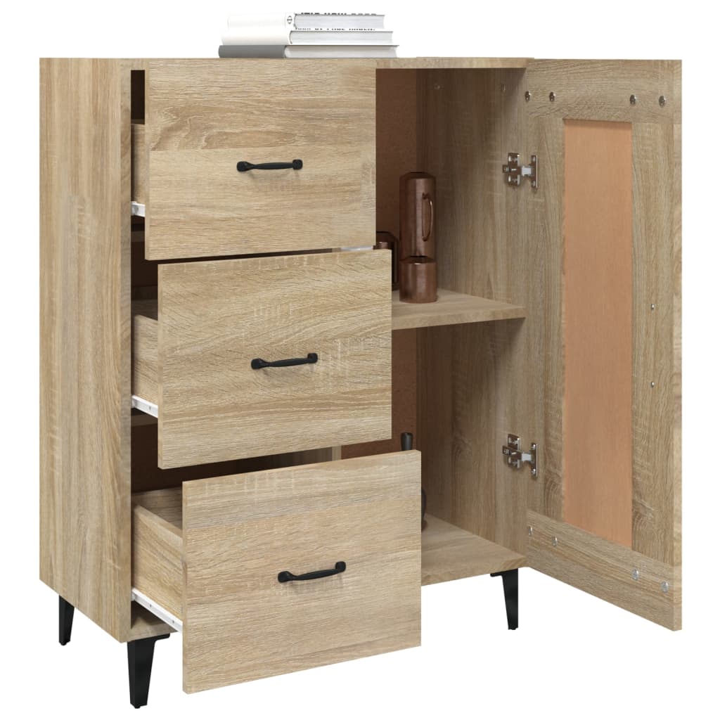 Skjenk sonoma eik 69,5x34x90 cm konstruert tre