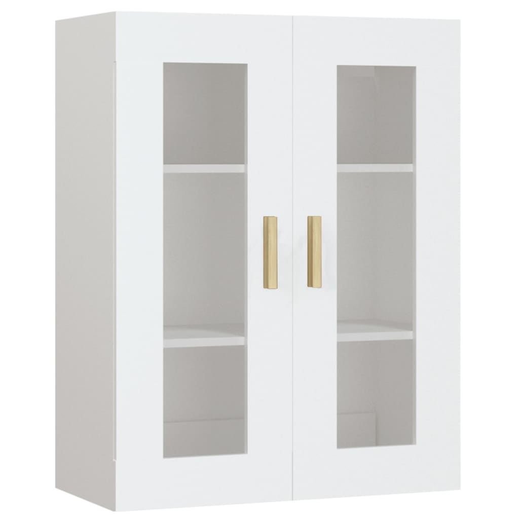 Hengende veggskap hvit 69,5x34x90 cm