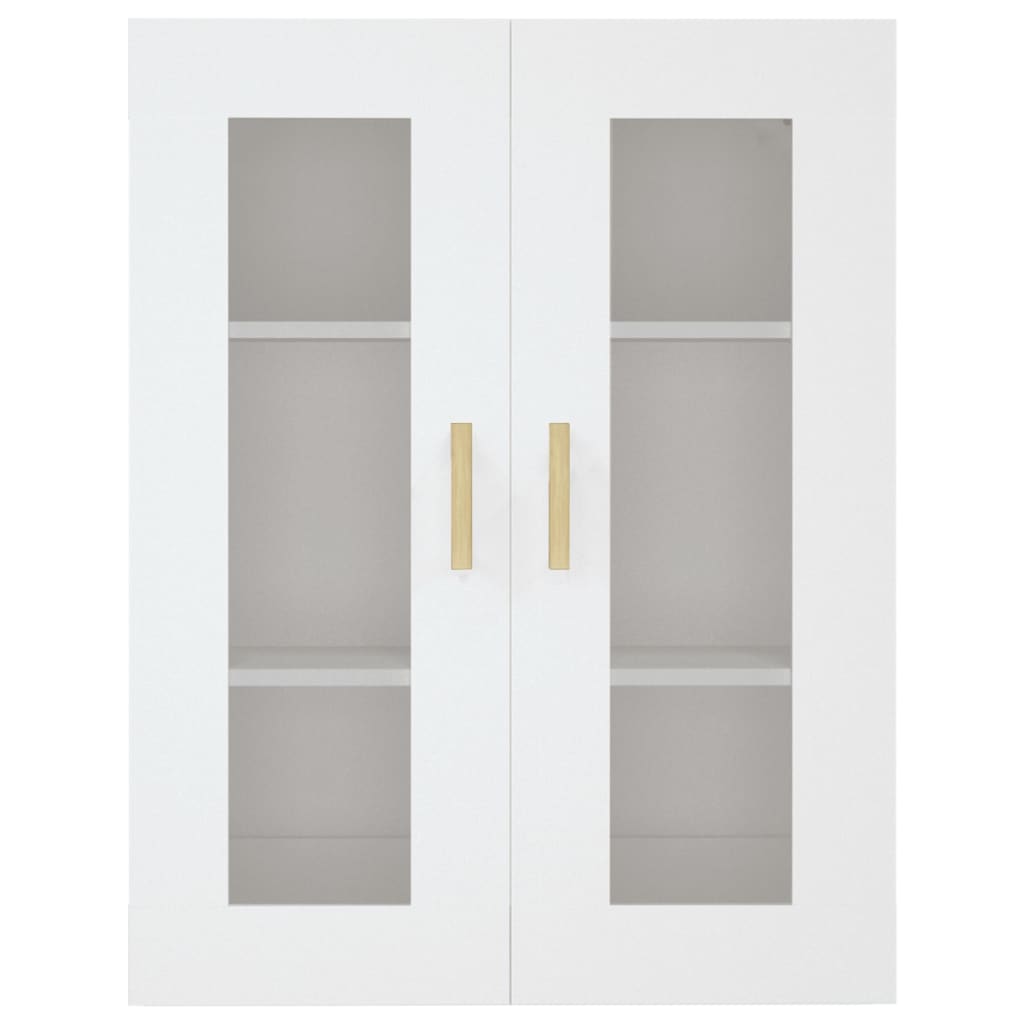 Hengende veggskap hvit 69,5x34x90 cm