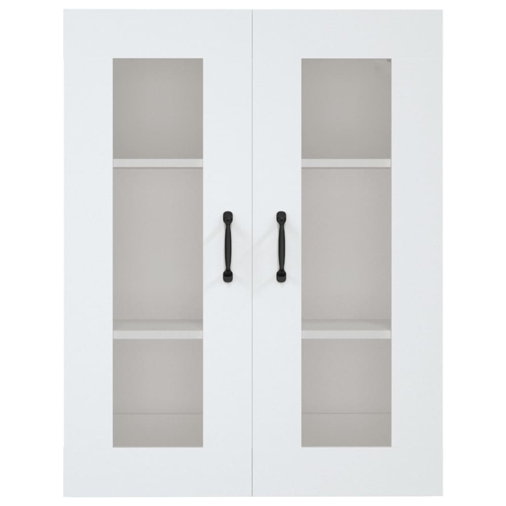 Hengende veggskap hvit 69,5x34x90 cm vidaXL