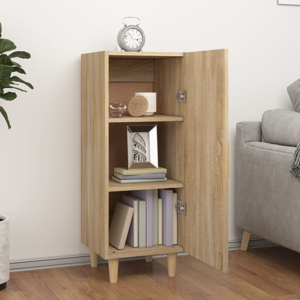 Skjenk sonoma eik 34,5x34x90 cm konstruert tre