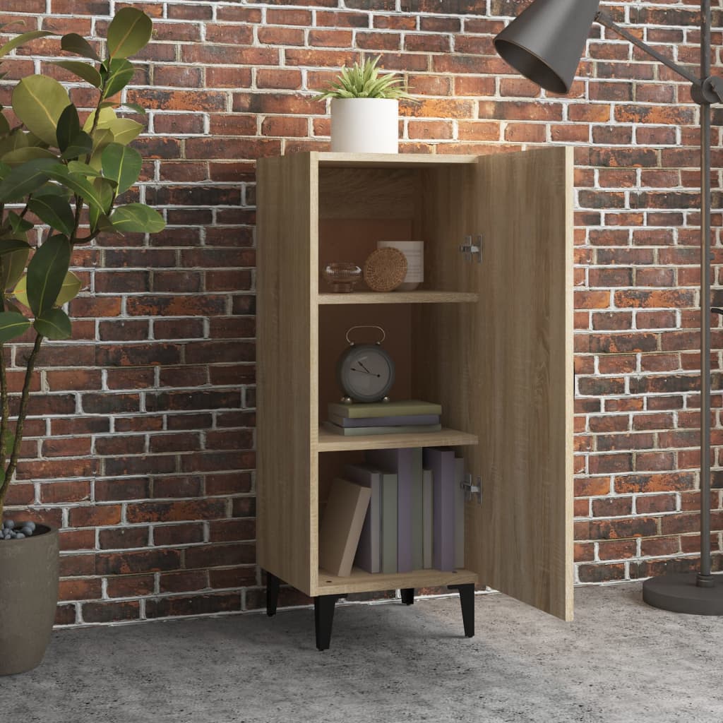 Skjenk sonoma eik 34,5x34x90 cm konstruert tre