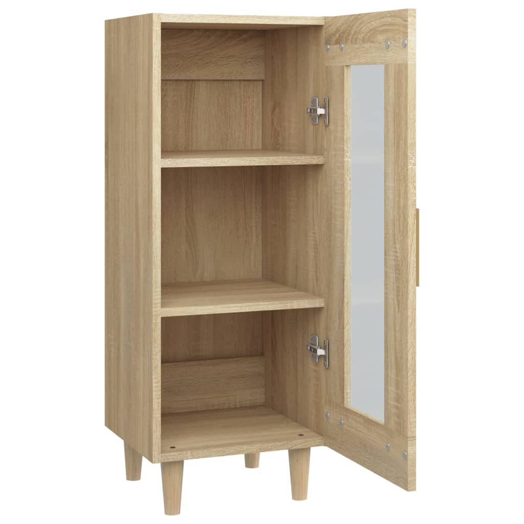 Skjenk sonoma eik 34,5x34x90 cm konstruert tre