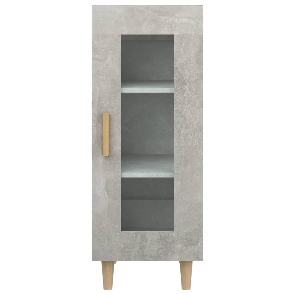 Skjenk betonggrå 34,5x34x90 cm konstruert tre