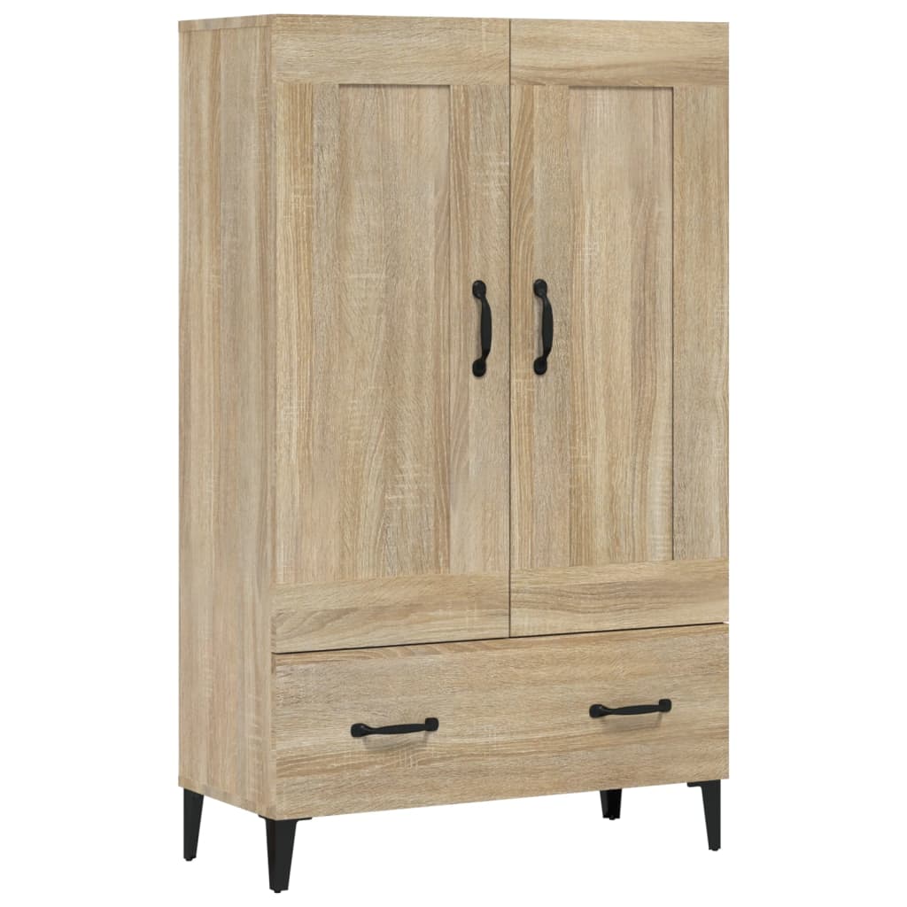 Highboard sonoma eik 70x31x115 cm konstruert tre