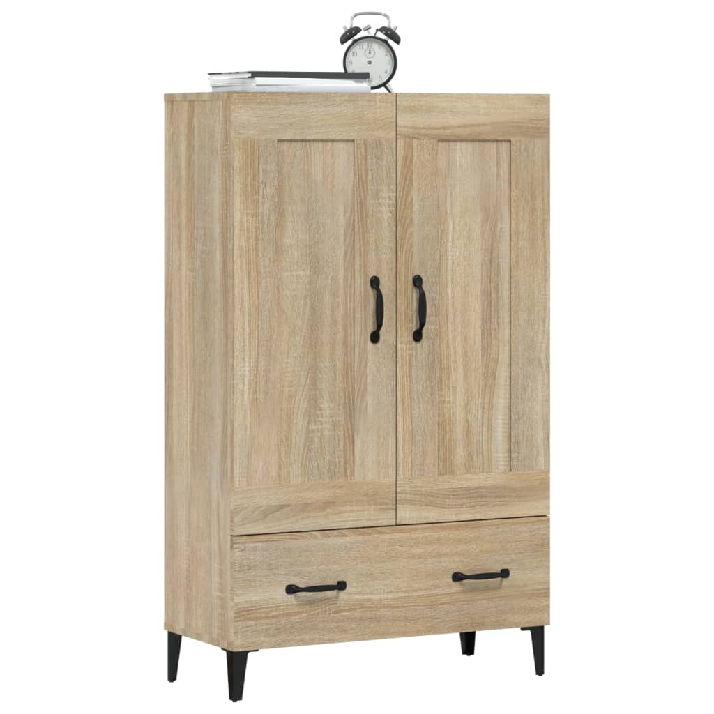 Highboard sonoma eik 70x31x115 cm konstruert tre