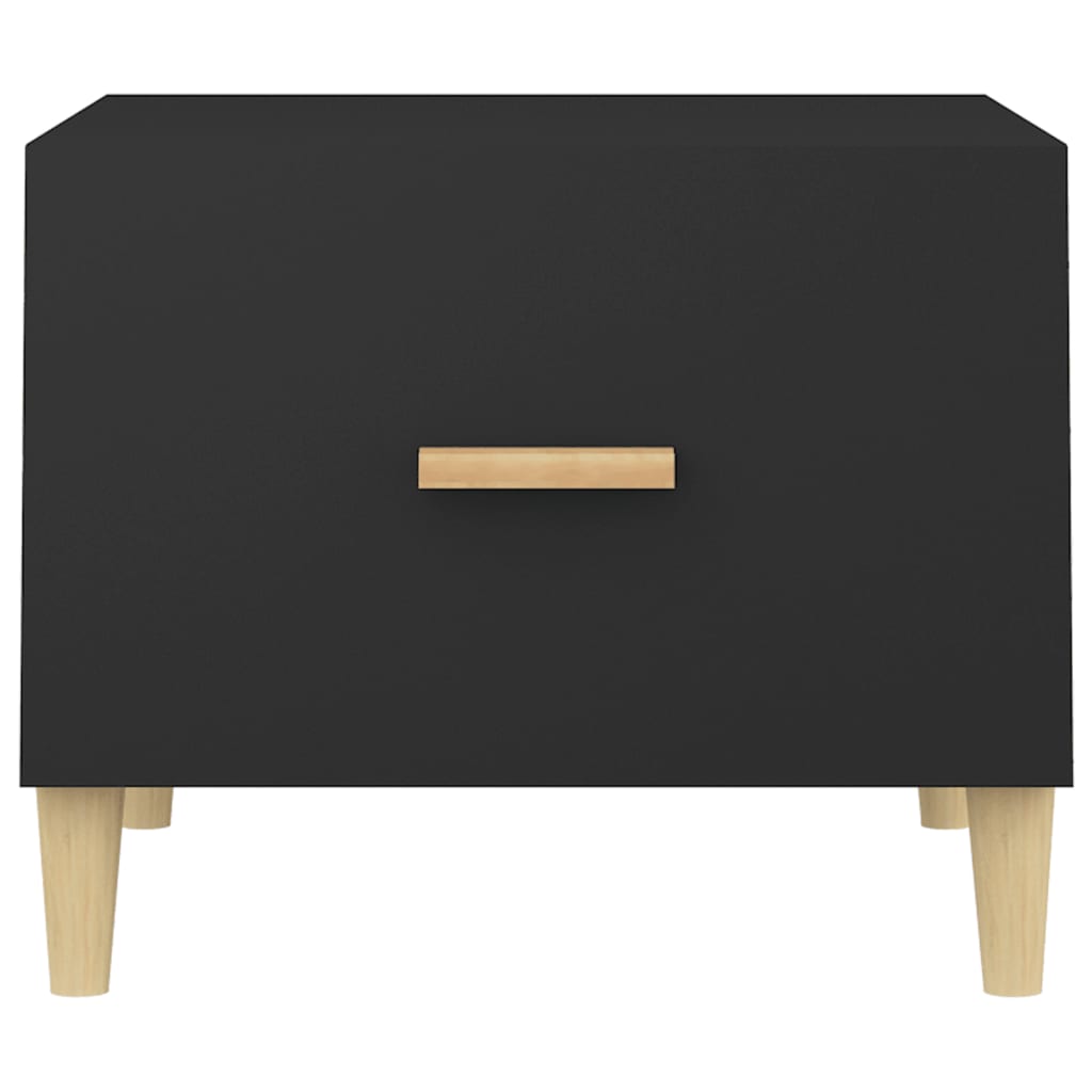Salongbord svart 50x50x40 cm konstruert tre