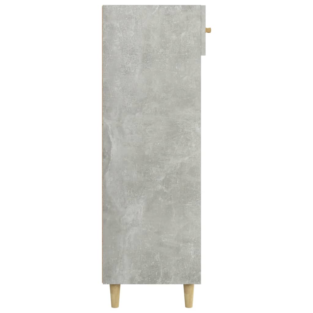 Skoskap betonggrå 60x35x105 cm konstruert tre
