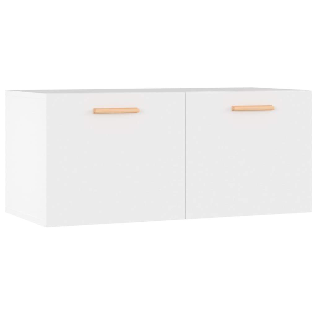 Veggskap hvit 80x35x36,5 cm konstruert tre