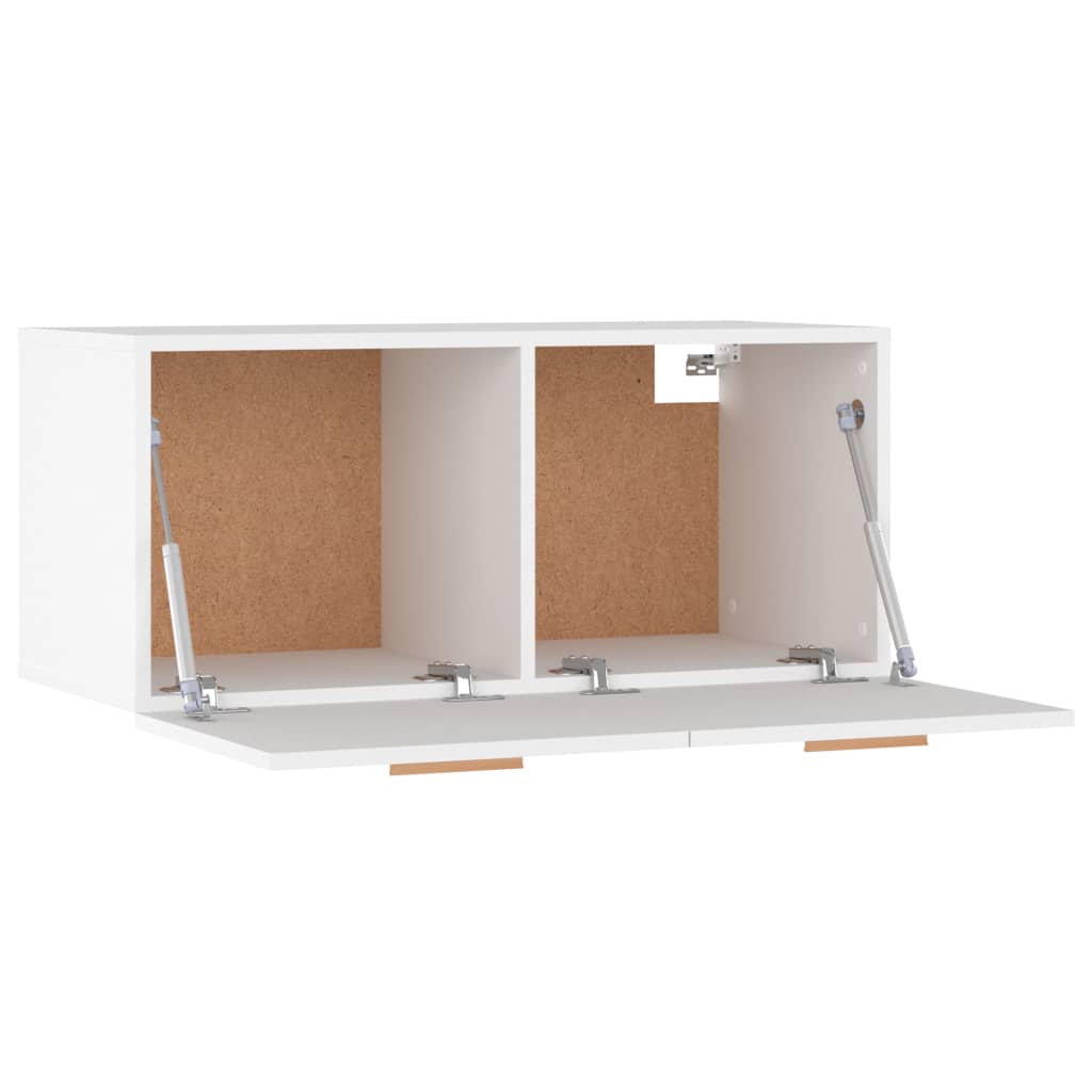 Veggskap hvit 80x35x36,5 cm konstruert tre