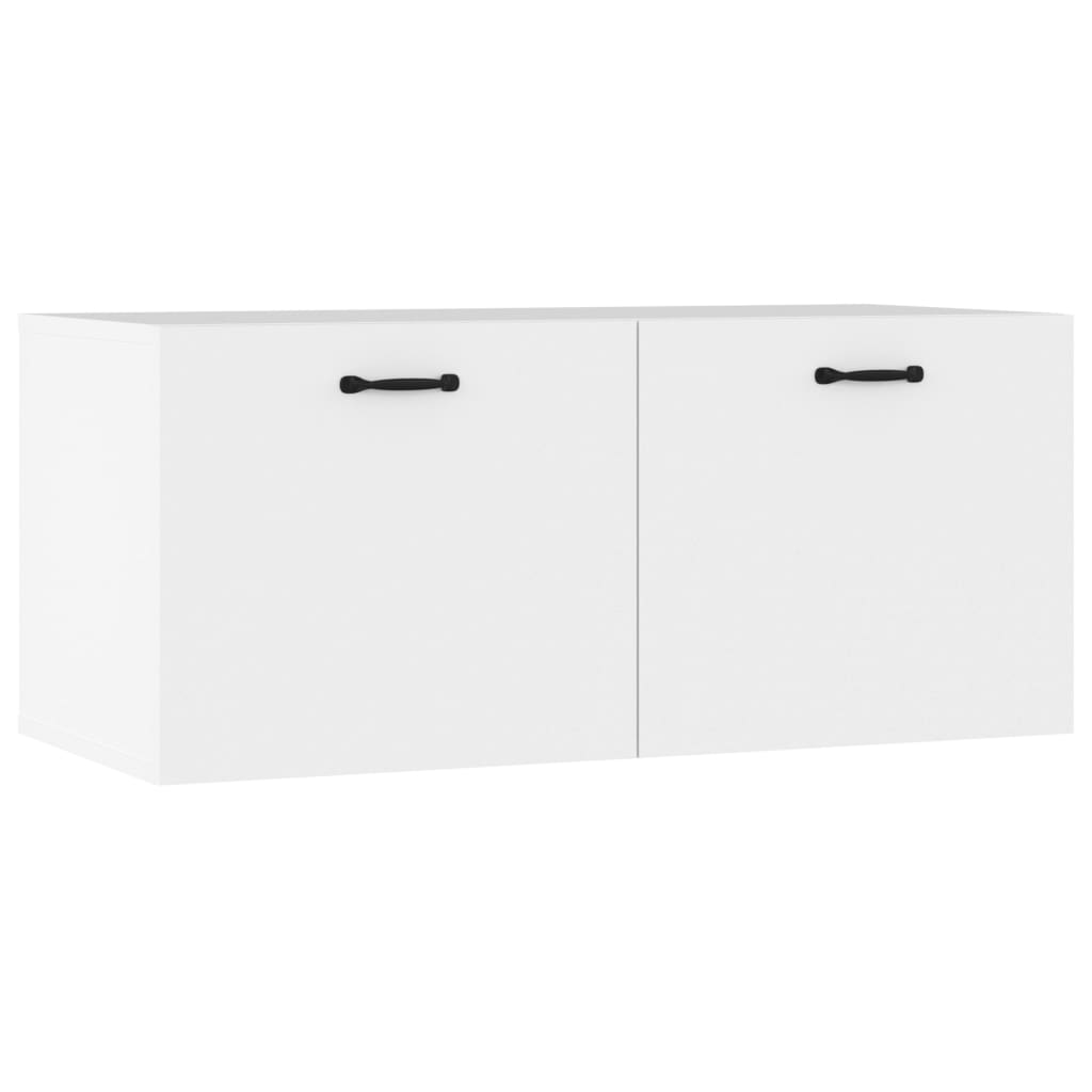 Veggskap hvit 80x35x36,5 cm konstruert tre