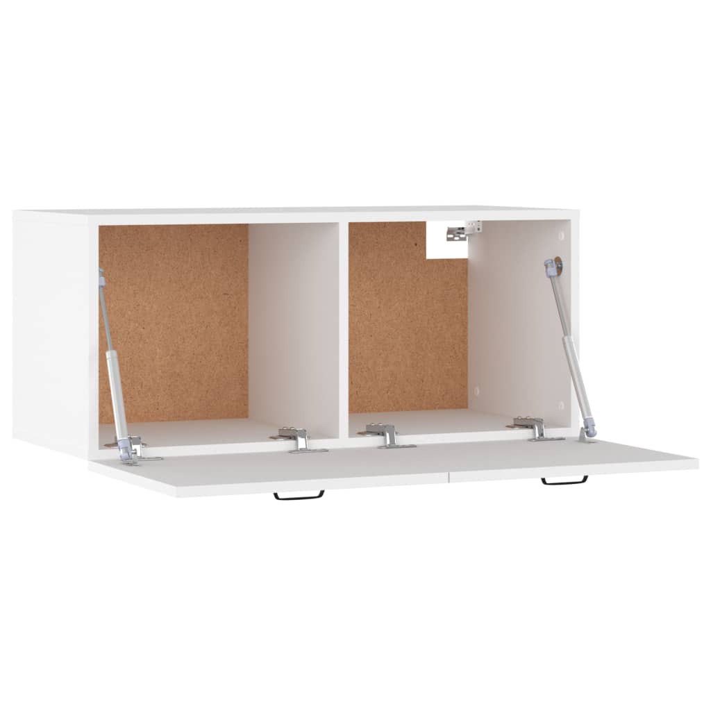 Veggskap hvit 80x35x36,5 cm konstruert tre