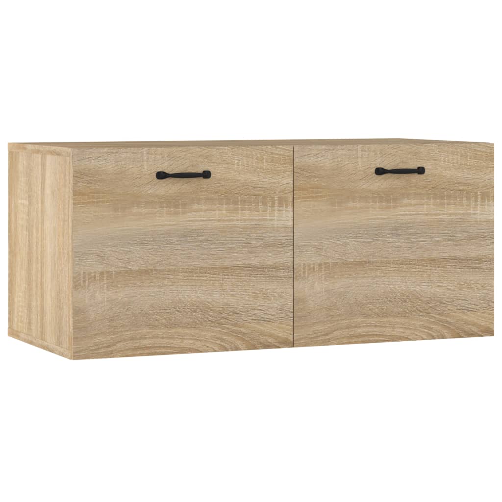 Veggskap sonoma eik 80x36,5x35 cm konstruert tre