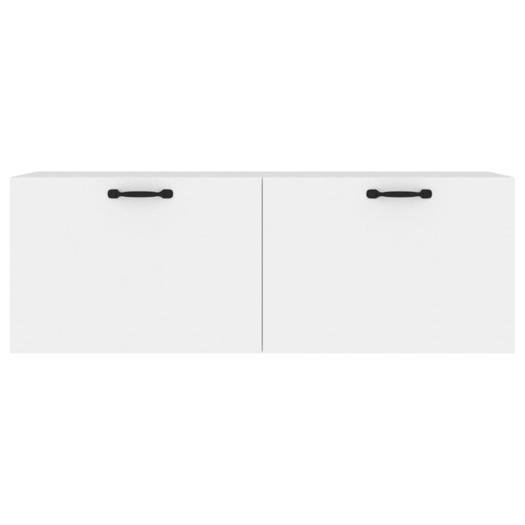 Veggskap hvit 100x36,5x35 cm konstruert tre vidaXL