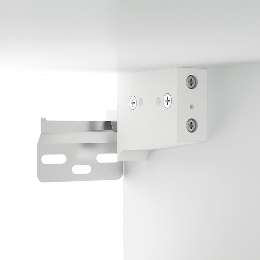 Veggskap hvit 100x36,5x35 cm konstruert tre vidaXL