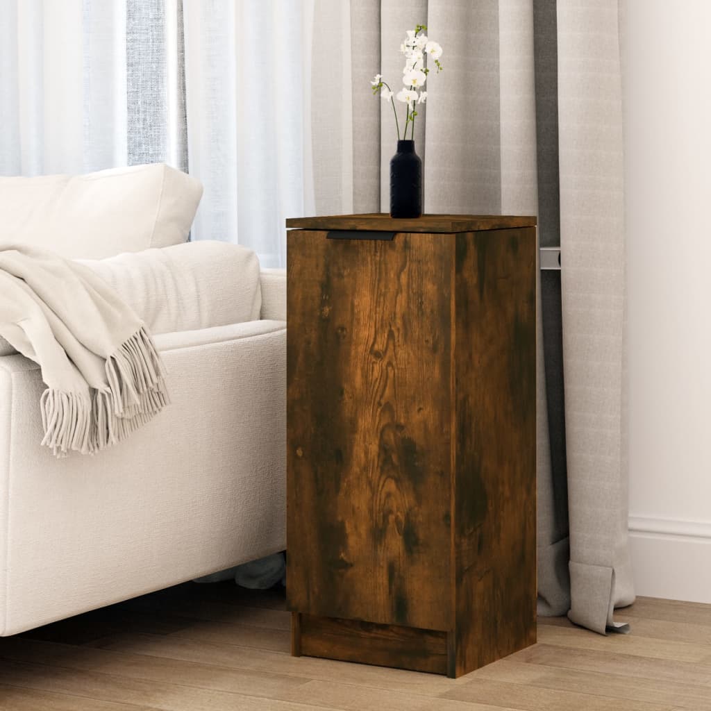 Skjenk røkt eik 30x30x70 cm konstruert tre