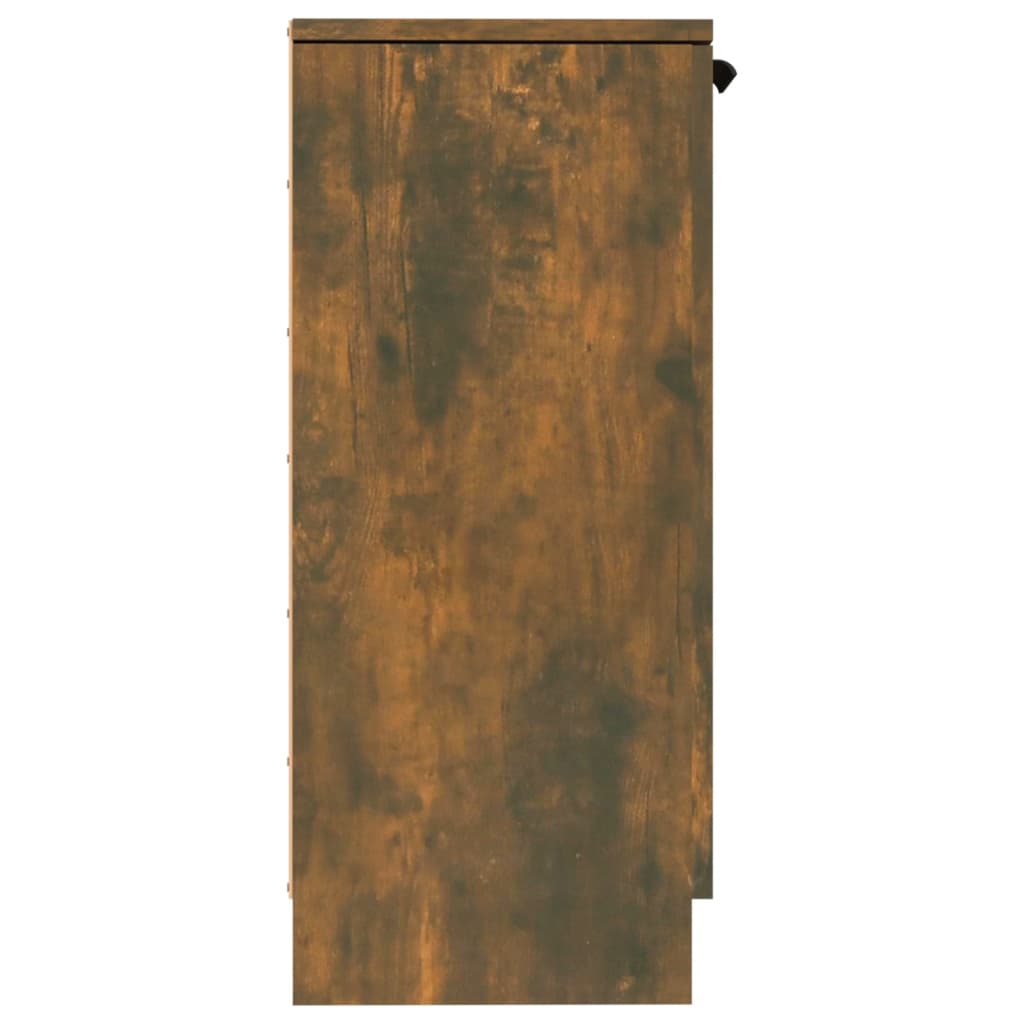 Skjenker 2 stk røkt eik 30x30x70 cm konstruert tre