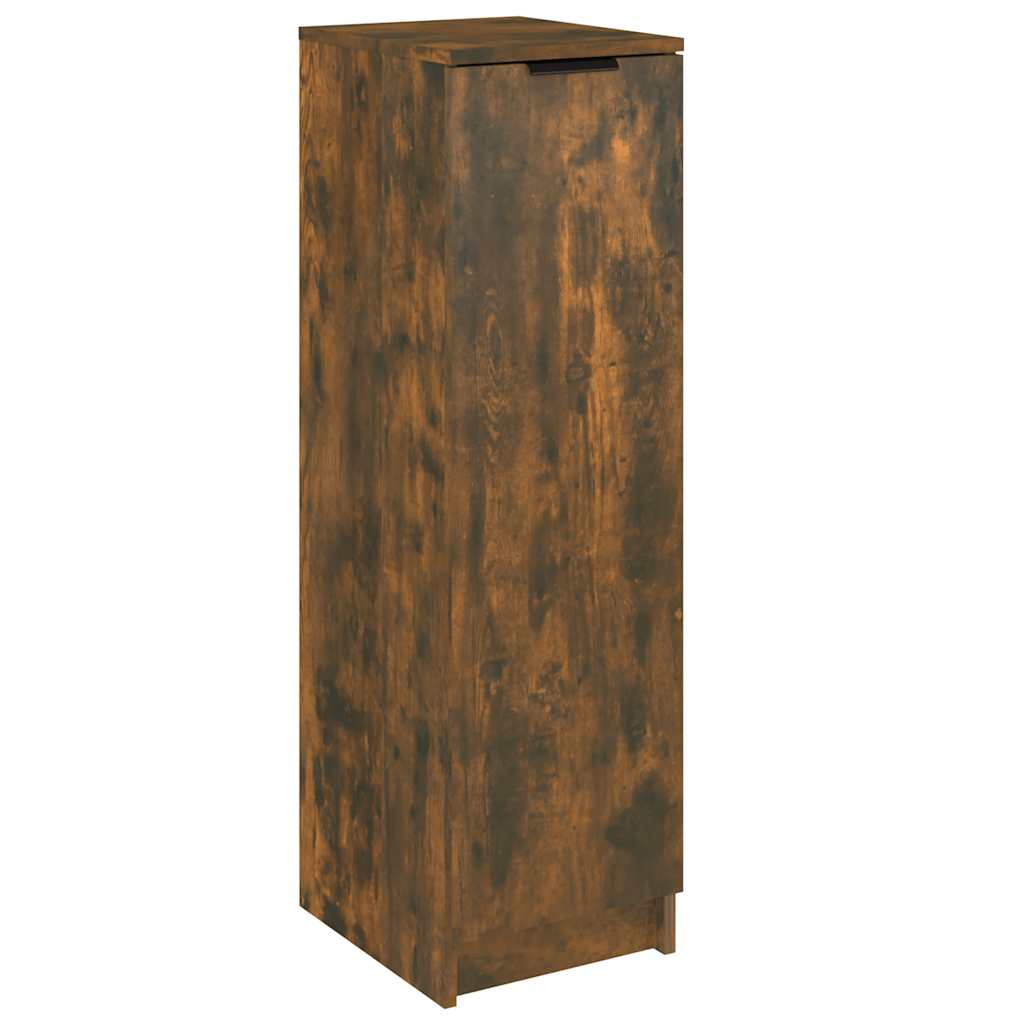 Skoskap røkt eik 30x35x100 cm konstruert tre vidaXL
