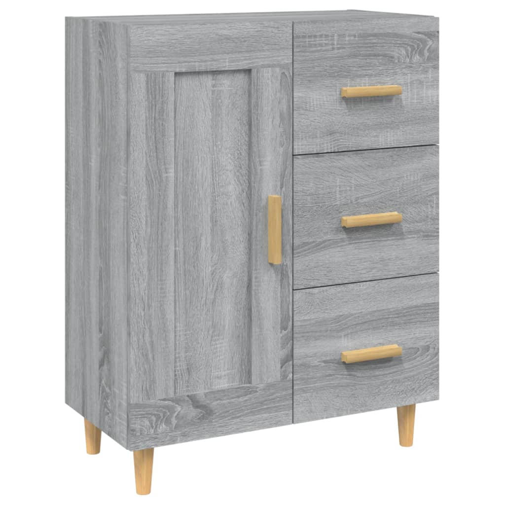 Skjenk grå sonoma 69,5x34x90 cm konstruert tre