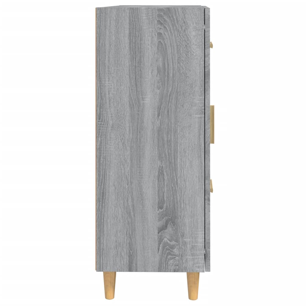 Skjenk grå sonoma 69,5x34x90 cm konstruert tre