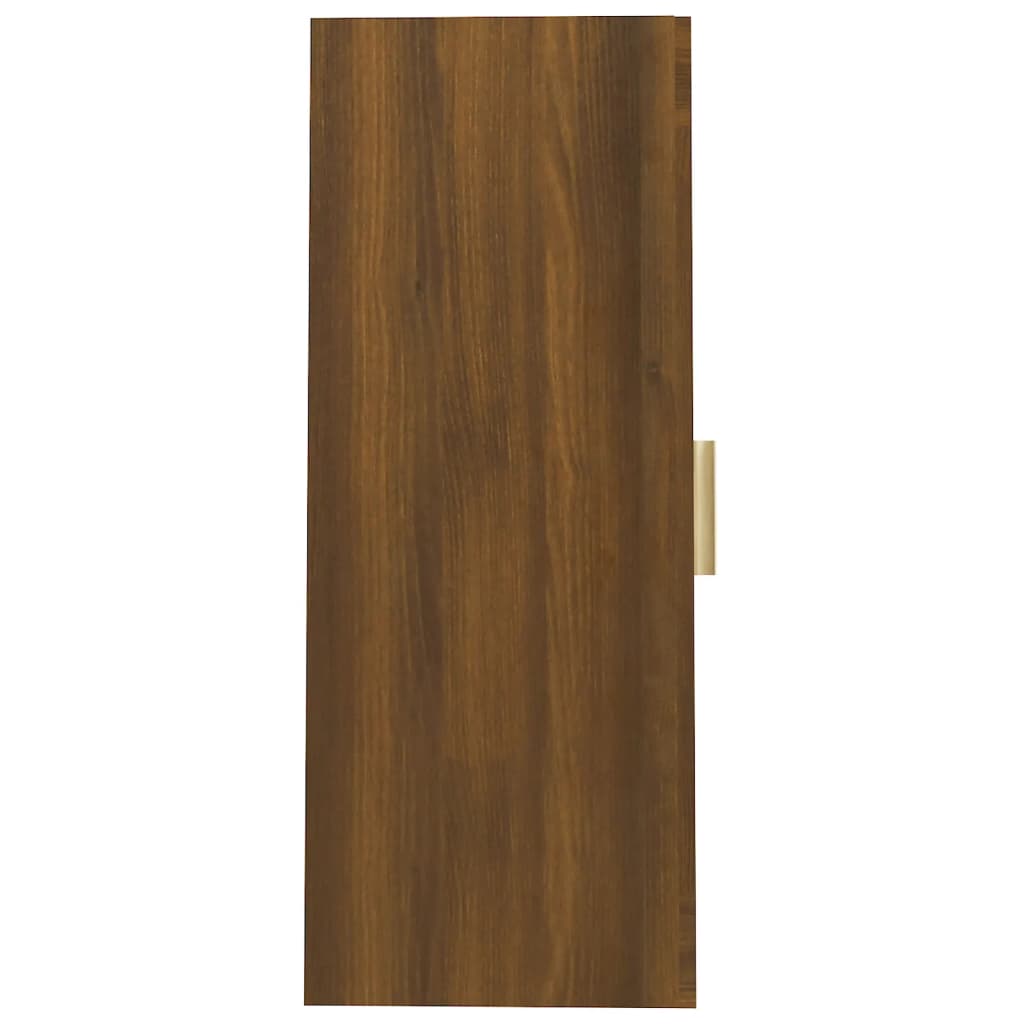Hengende veggskap brun eik 69,5x34x90 cm