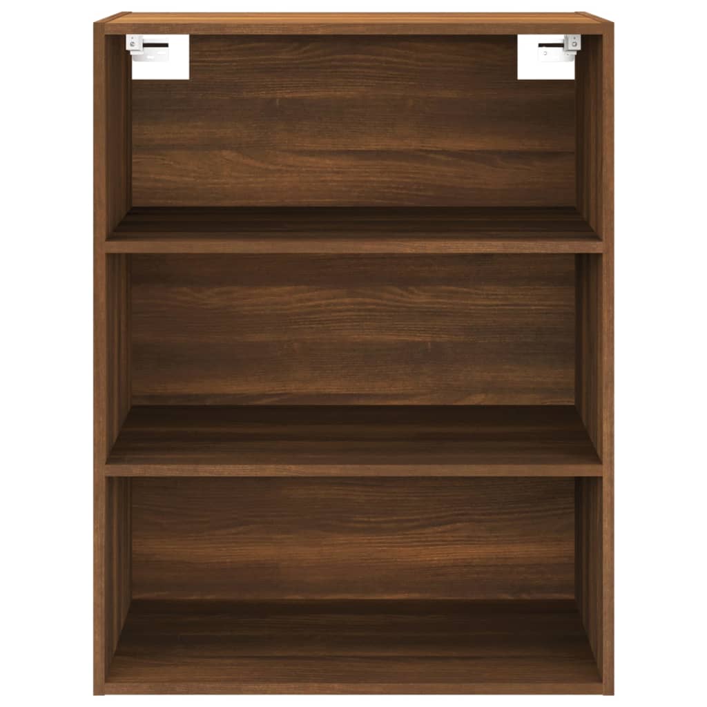 Hengende veggskap brun eik 69,5x32,5x90 cm
